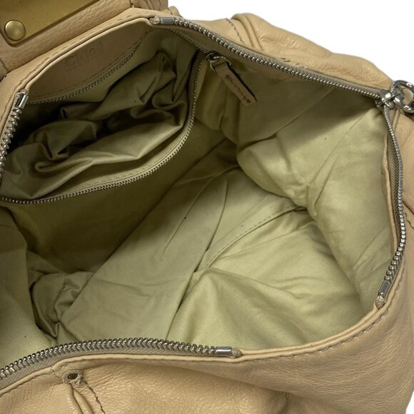 Chloe Paddington Beige Leather Handbag 672-051425 - Picture 13 of 14